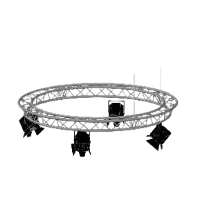 Equipped hoop - diameter 4 m